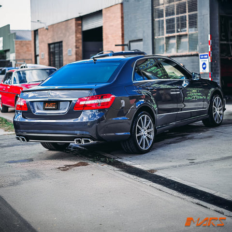 AMG E63 Style Rear Bumper Bar Bodykit with Twin Exhaust Outlet Diffuser for Mercedes - Benz E - Class W212 Sedan 2009 - 2013 - Mars Performance