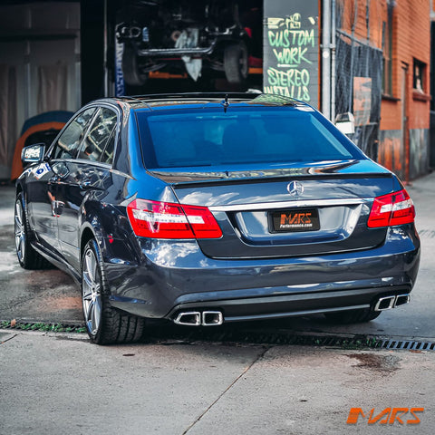 AMG E63 Style Rear Bumper Bar Bodykit with Twin Exhaust Outlet Diffuser for Mercedes - Benz E - Class W212 Sedan 2009 - 2013 - Mars Performance