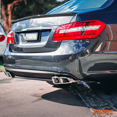 AMG E63 Style Rear Bumper Bar Bodykit with Twin Exhaust Outlet Diffuser for Mercedes - Benz E - Class W212 Sedan 2009 - 2013 - Mars Performance