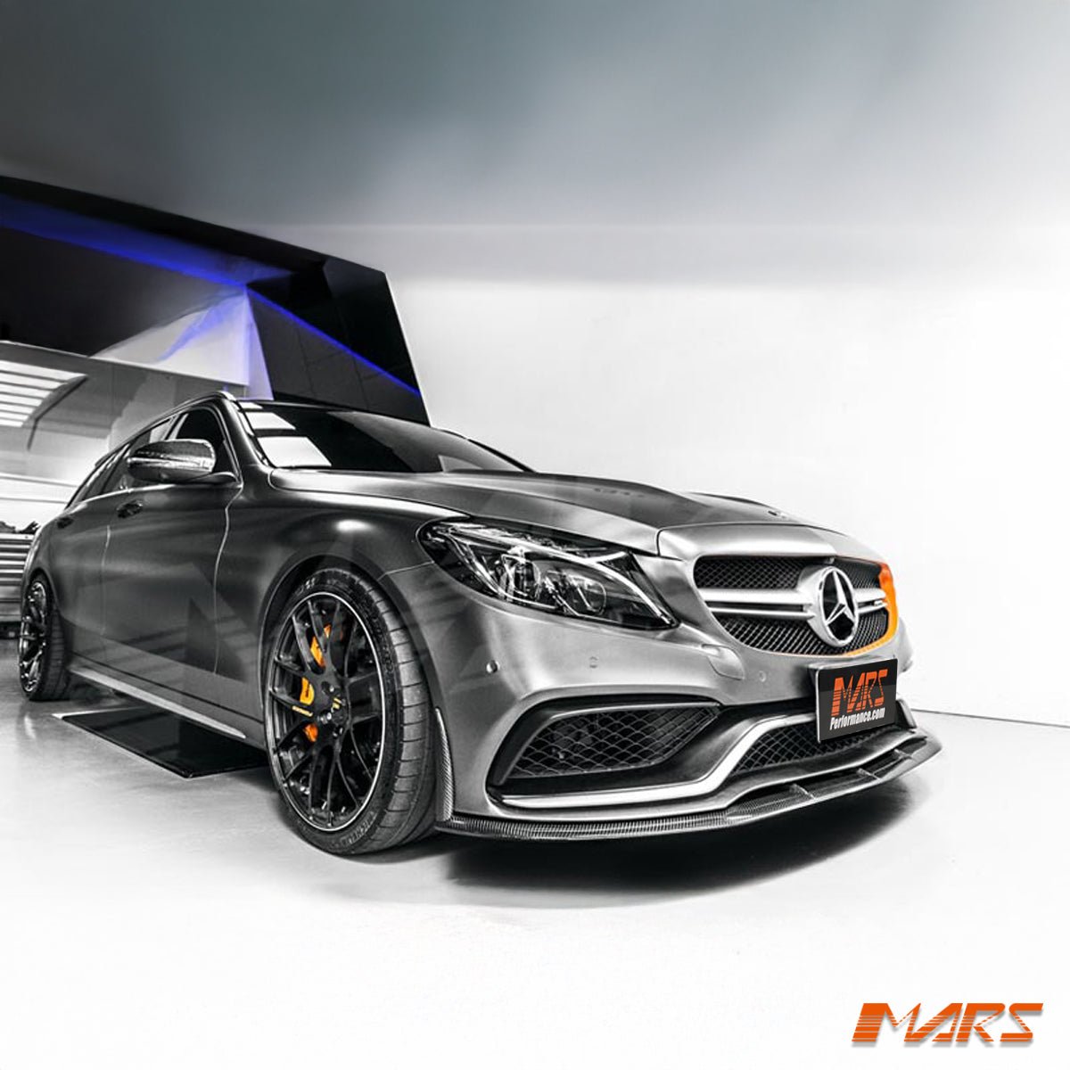 AMG Edition 1 Style Carbon Fibre Front Bumper Bar Lip Spoiler Bodykit for Mercedes - Benz C63 & C63 - S W205 Sedan & S205 Wagon 2015 - 2021 - Mars Performance