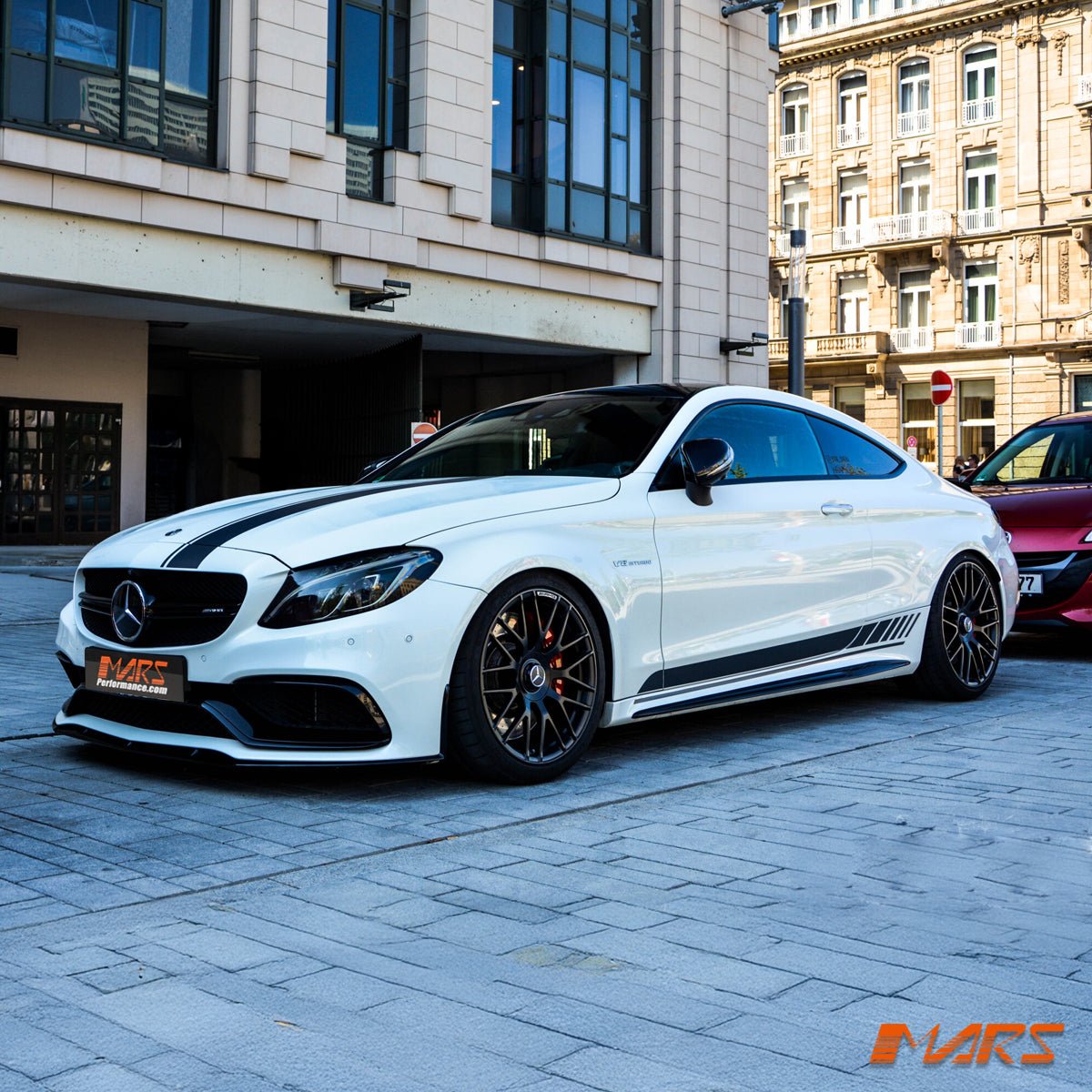 AMG Edition 1 Style Plastic Front Bumper Bar Lip Spoiler for Mercedes - Benz C63 & C63 - S C205 Coupe & A205 Convertible - Mars Performance