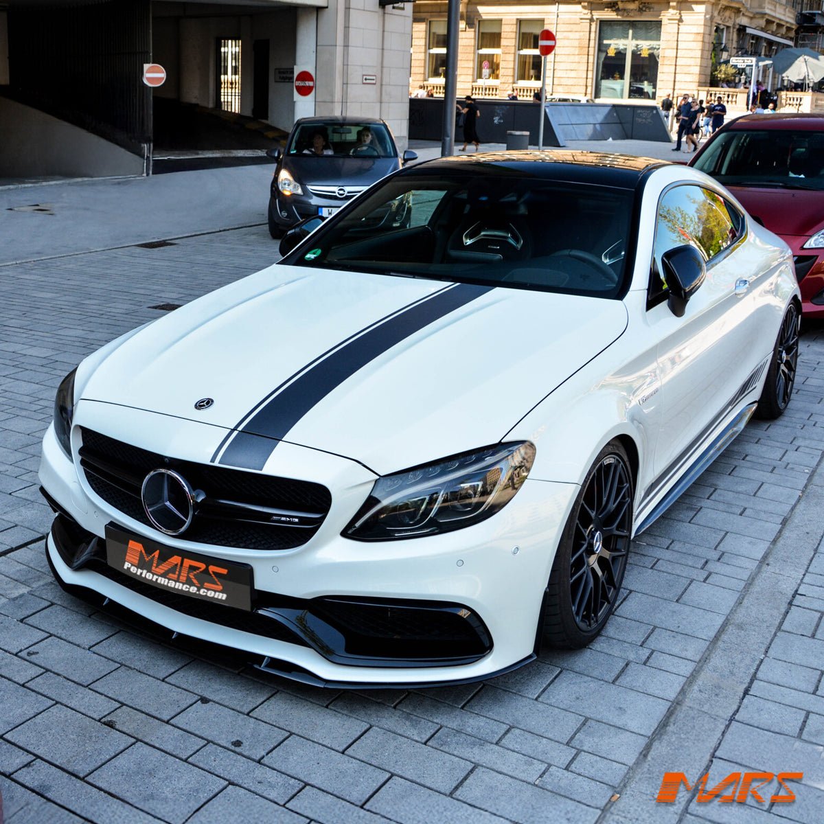 AMG Edition 1 Style Plastic Front Bumper Bar Lip Spoiler for Mercedes - Benz C63 & C63 - S C205 Coupe & A205 Convertible - Mars Performance