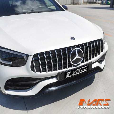 AMG GLC63 Panamericana Style Front Bumper Bar Grille Grill Bodykit for Mercedes - Benz GLC - Class X253 C253 & GLC43 2019 - 2023 - Mars Performance