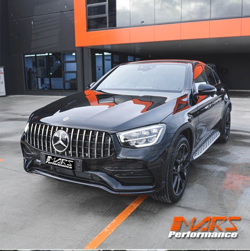 AMG GLC63 Panamericana Style Front Bumper Bar Grille Grill Bodykit for Mercedes - Benz GLC - Class X253 C253 & GLC43 2019 - 2023 - Mars Performance