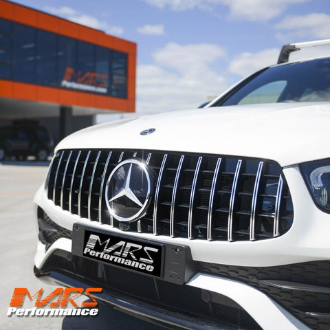 AMG GLC63 Panamericana Style Front Bumper Bar Grille Grill Bodykit for Mercedes - Benz GLC - Class X253 C253 & GLC43 2019 - 2023 - Mars Performance