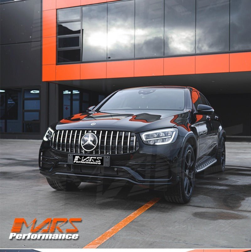 AMG GLC63 Panamericana Style Front Bumper Bar Grille Grill Bodykit for Mercedes - Benz GLC - Class X253 C253 & GLC43 2019 - 2023 - Mars Performance