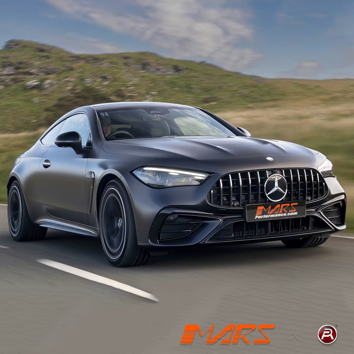 AMG Panamericana Style Front Bumper Bar Grille Grill Bodykit for Mercedes - Benz CLE - Class C236 A236 2023 - 2025 - Mars Performance