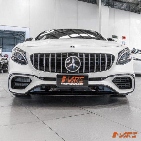 AMG S63 Style Front Bumper Bar Bodykit with Grill for Mercedes - Benz S - Class Coupe W217 C217 2015 - 2021 - Mars Performance