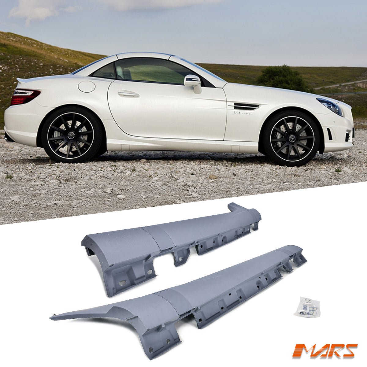 for Mercedes SLK R172 & SLK55 AMG 11-16 AMG SLK55 Side Skirts Bodykit ...