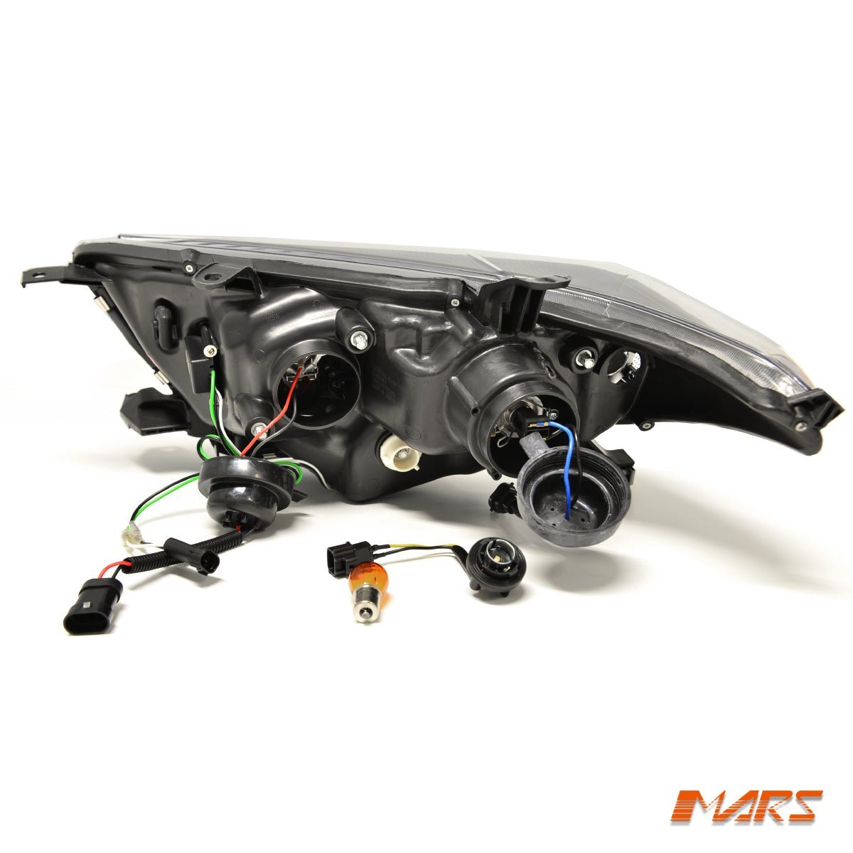 Black 3D DRL LED Projector Head Lights for Toyota HighLander & Kluger 2011 - 2013 - Mars Performance