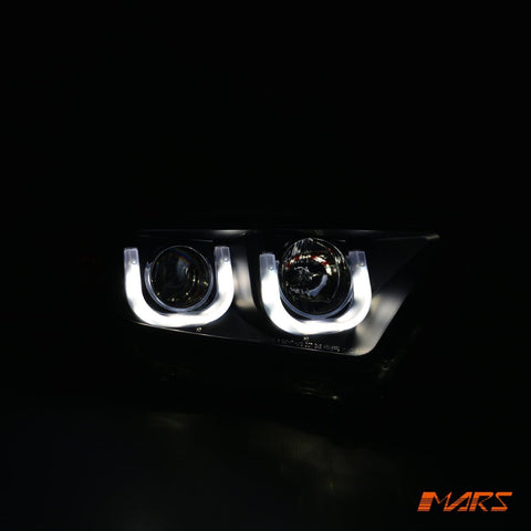 Black 3D DRL LED Projector Head Lights for Toyota HighLander & Kluger 2011 - 2013 - Mars Performance