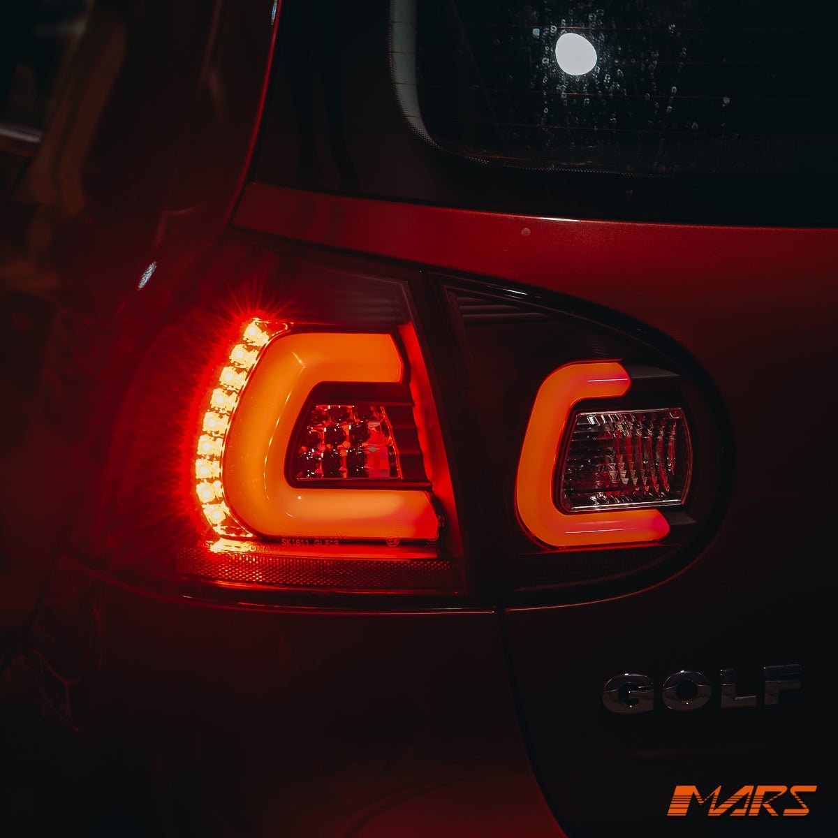 Black 3D Full LED Tail lights for VolksWagen VW Golf V Hatch MK - 5 2004 - 2009 - Mars Performance