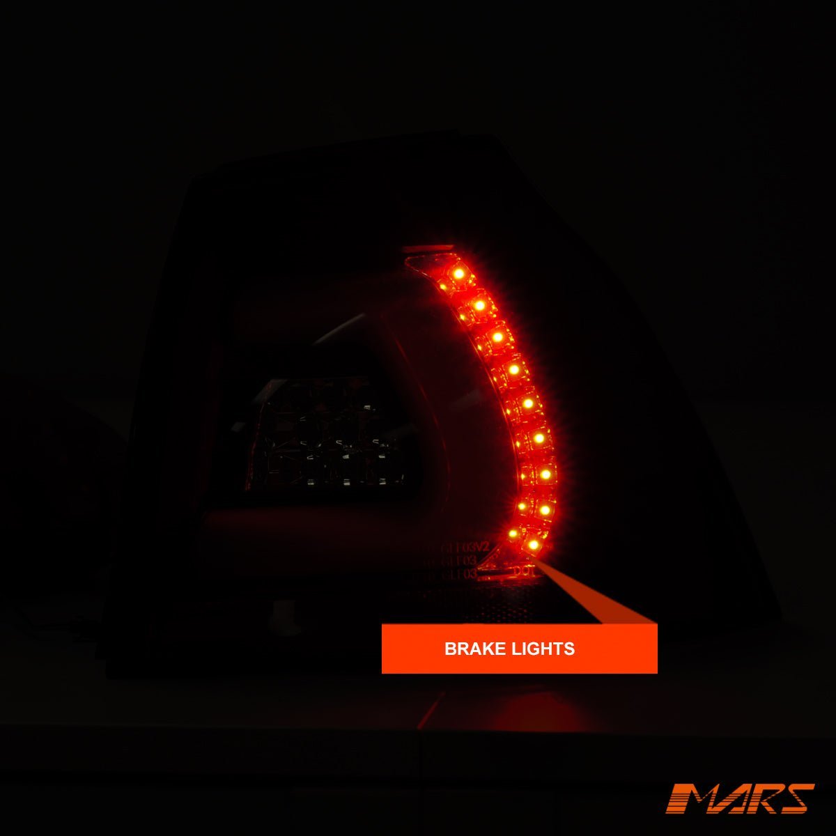 Black 3D Full LED Tail lights for VolksWagen VW Golf V Hatch MK - 5 2004 - 2009 - Mars Performance