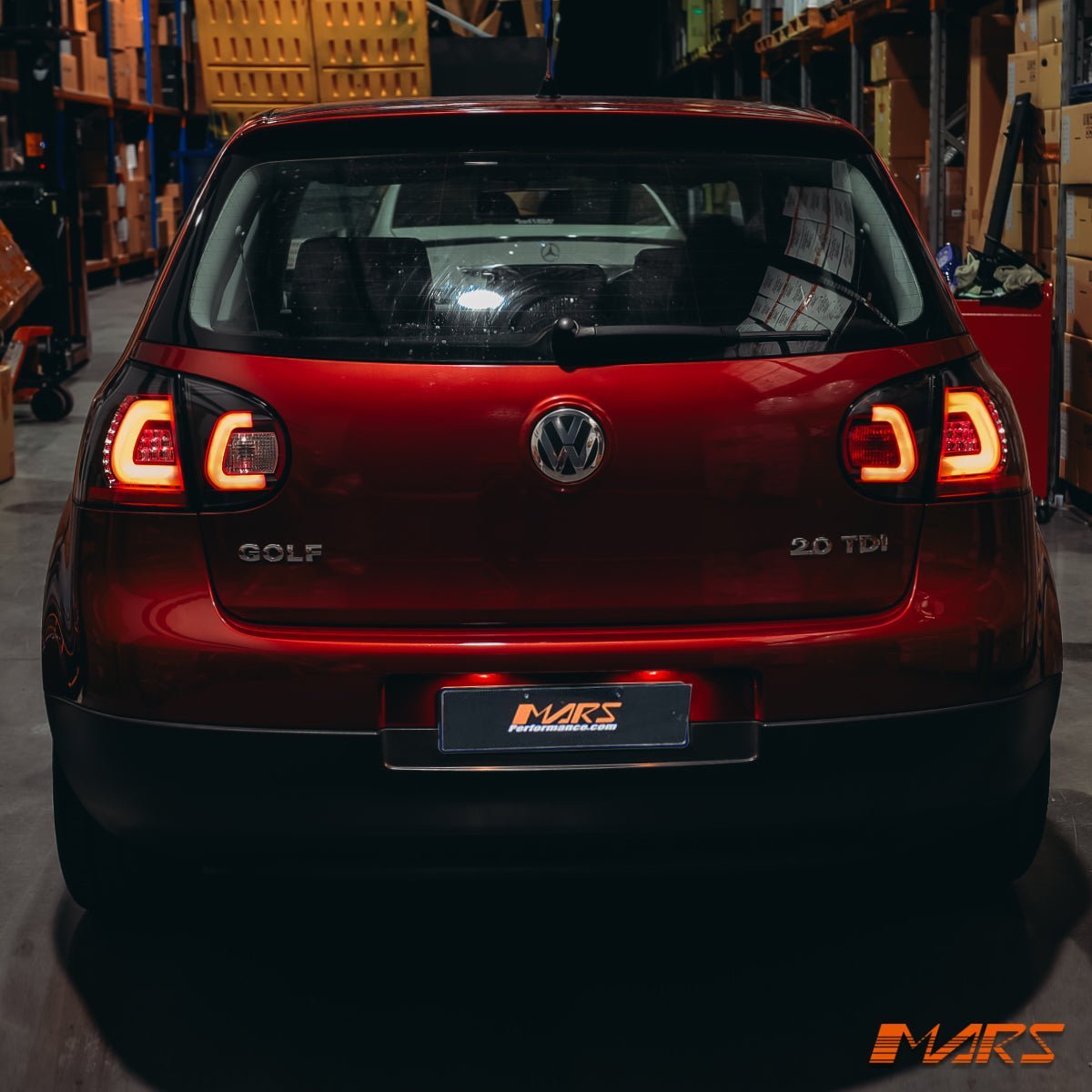Black 3D Full LED Tail lights for VolksWagen VW Golf V Hatch MK - 5 2004 - 2009 - Mars Performance