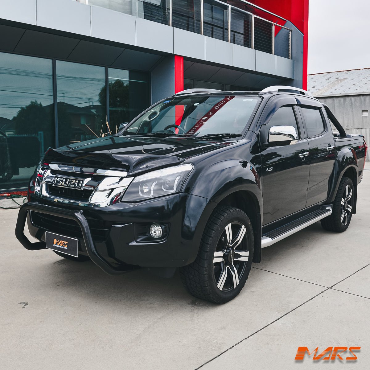 Black 3D LED Stripe & Projector Head Lights for ISUZU D - MAX UTE 2012 - 2016 - Mars Performance