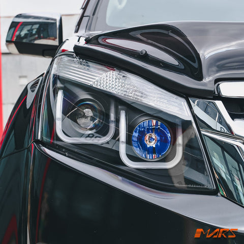 Black 3D LED Stripe & Projector Head Lights for ISUZU D - MAX UTE 2012 - 2016 - Mars Performance