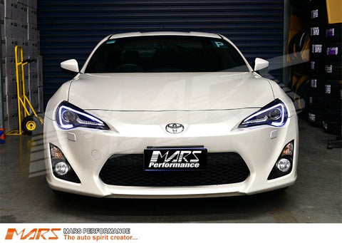 Black 3D Light Bar DRL & Full LED Dual Beam Head Lights with Sequential indicators for Toyota 86 ZN6 GT GTS & Subaru BRZ ZC6 - Mars Performance