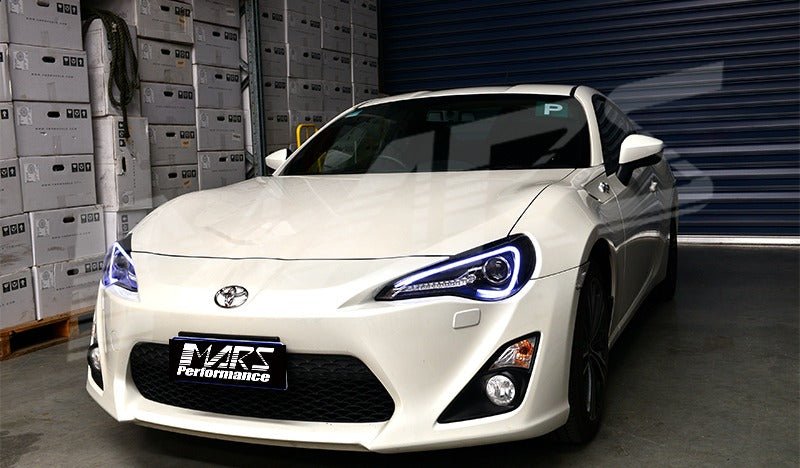 Black 3D Light Bar DRL & Full LED Dual Beam Head Lights with Sequential indicators for Toyota 86 ZN6 GT GTS & Subaru BRZ ZC6 - Mars Performance
