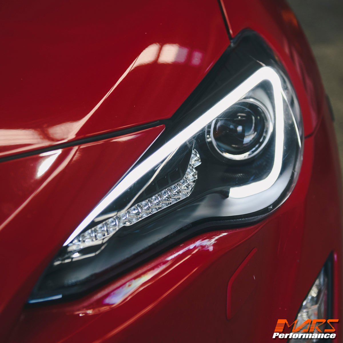 Black 3D Light Bar DRL & Full LED Dual Beam Head Lights with Sequential indicators for Toyota 86 ZN6 GT GTS & Subaru BRZ ZC6 - Mars Performance