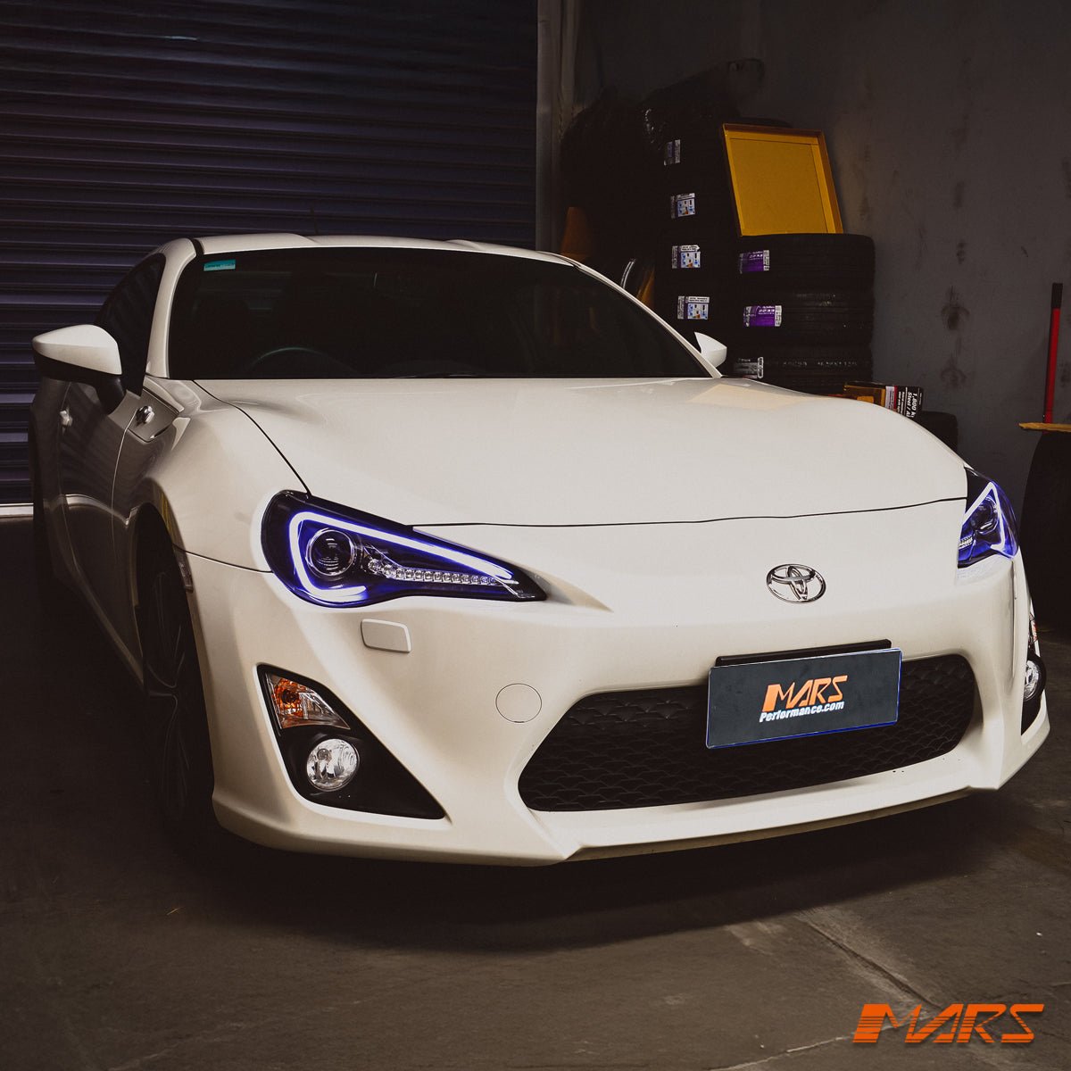 Black 3D Light Bar DRL Projector Head Lights with optional Sequential indicators for Toyota 86 ZN6 GTS & Subaru BRZ ZC6 2012 - 2021 - Mars Performance