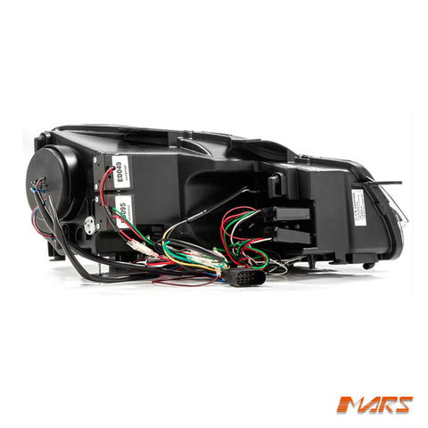 Black 3D Stripe Bar & DRL LED Day Time Projector Head Lights for VolksWagen VW Golf VI MK - 6 - Mars Performance