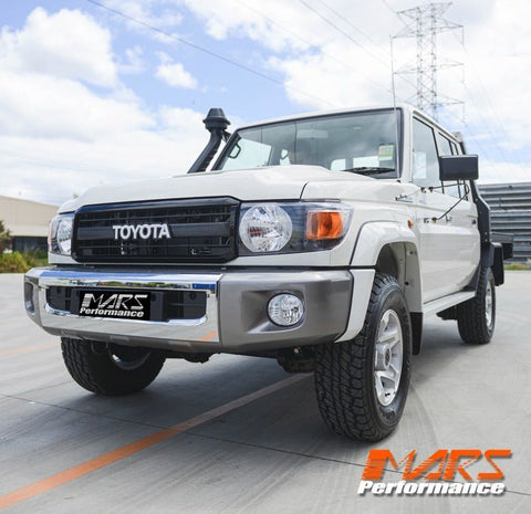 Black 70th anniversary Style Front Grill Grille Bodykit for Toyota Land Landcruiser 70 Series 2007 - 2022, FJ70 LC73 LC76 LC78 LC79 - Mars Performance