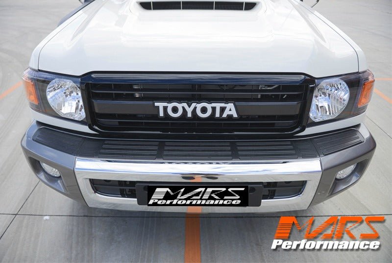 Black 70th anniversary Style Front Grill Grille Bodykit for Toyota Land Landcruiser 70 Series 2007 - 2022, FJ70 LC73 LC76 LC78 LC79 - Mars Performance