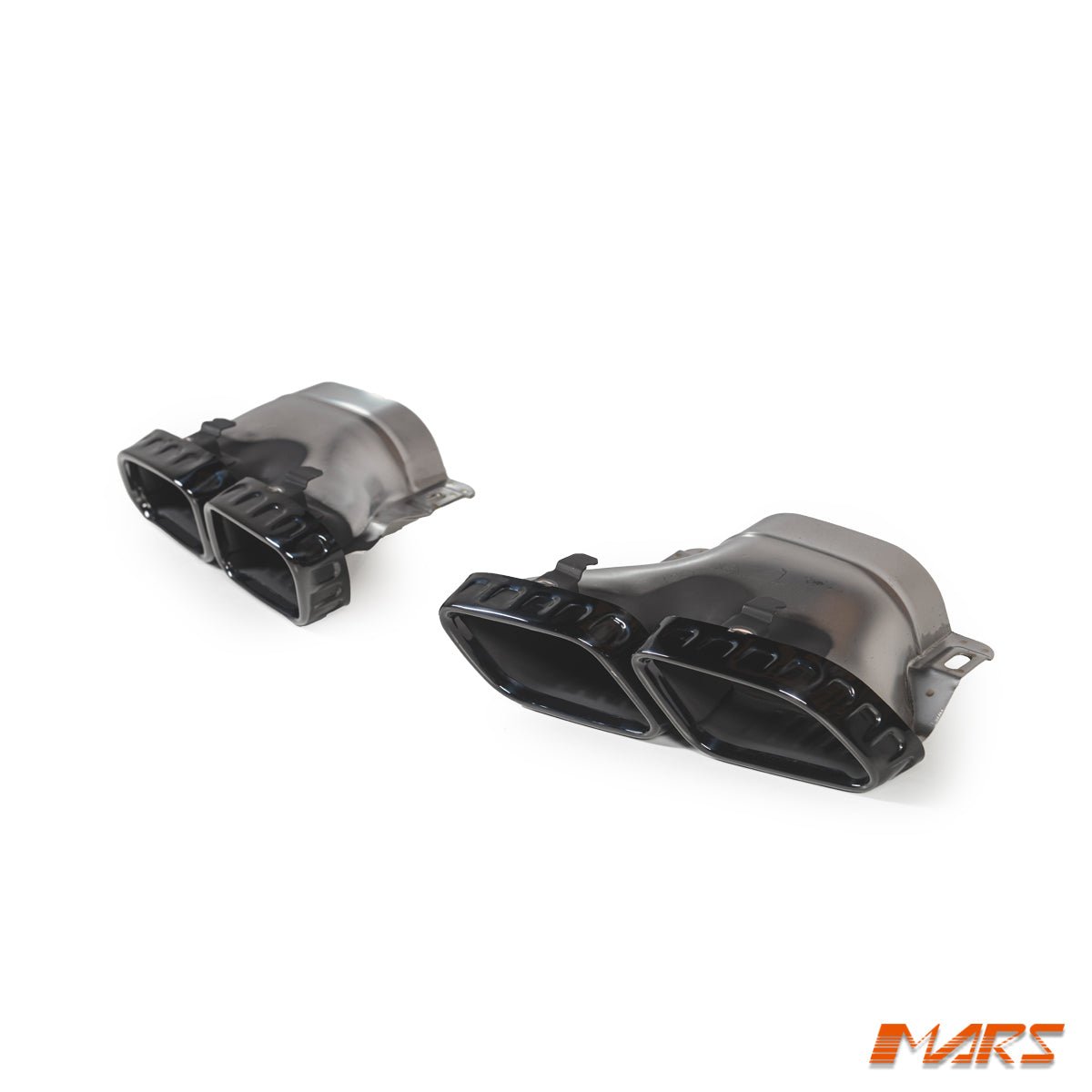 Black AMG Style Exhaust Muffler Tips for Mercedes - Benz C - Class W206 C63 C63 - S 2022+ - Mars Performance