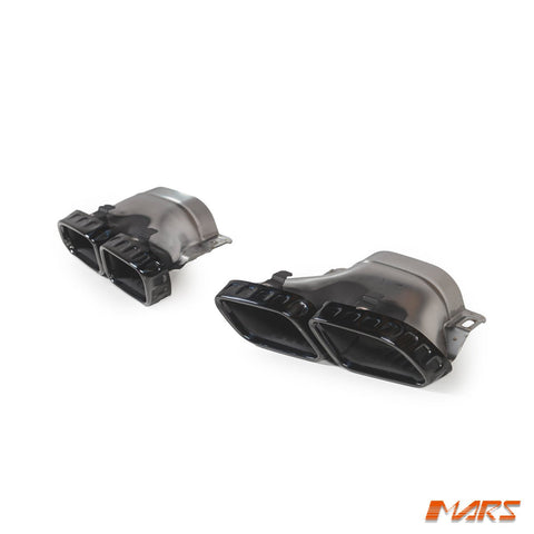 Black AMG Style Exhaust Muffler Tips for Mercedes - Benz C - Class W206 C63 C63 - S 2022+ - Mars Performance