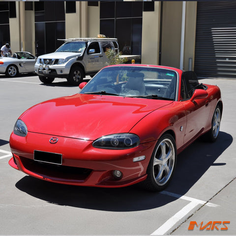 Black Angel Eyes Projector Head Lights for MAZDA MX - 5 NB 2001 - 2005 - Mars Performance
