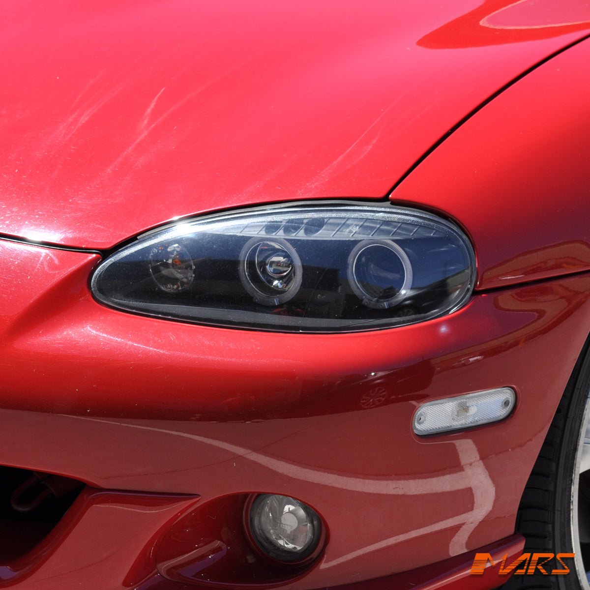 Black Angel Eyes Projector Head Lights for MAZDA MX - 5 NB 2001 - 2005 - Mars Performance