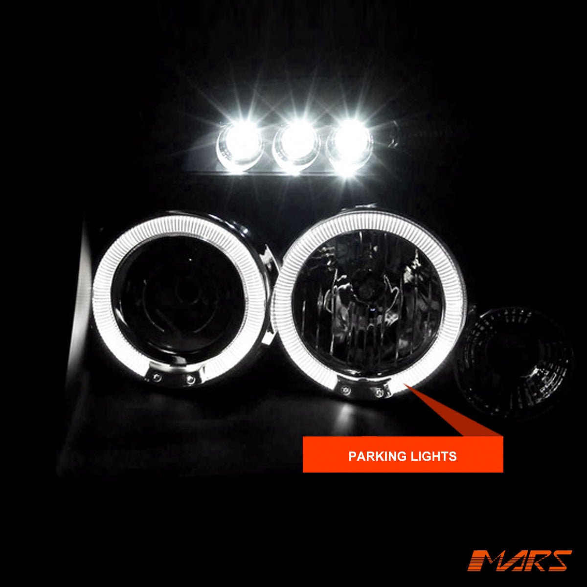 Black Angel - Eyes Projector Head Lights for Nissan Navara D22 2003 - 2014 - Mars Performance
