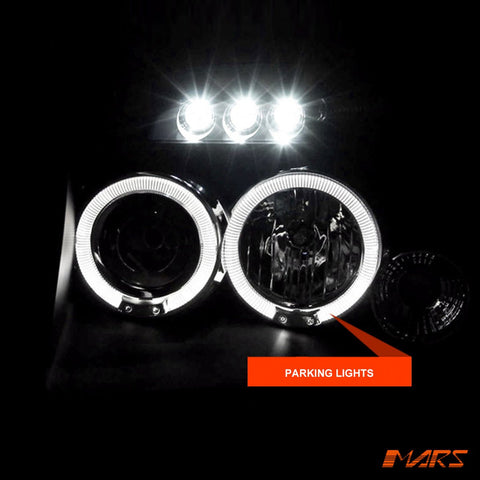 Black Angel - Eyes Projector Head Lights for Nissan Navara D22 2003 - 2014 - Mars Performance