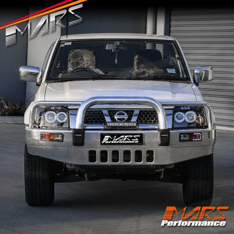 Black Angel - Eyes Projector Head Lights for Nissan Navara D22 2003 - 2014 - Mars Performance