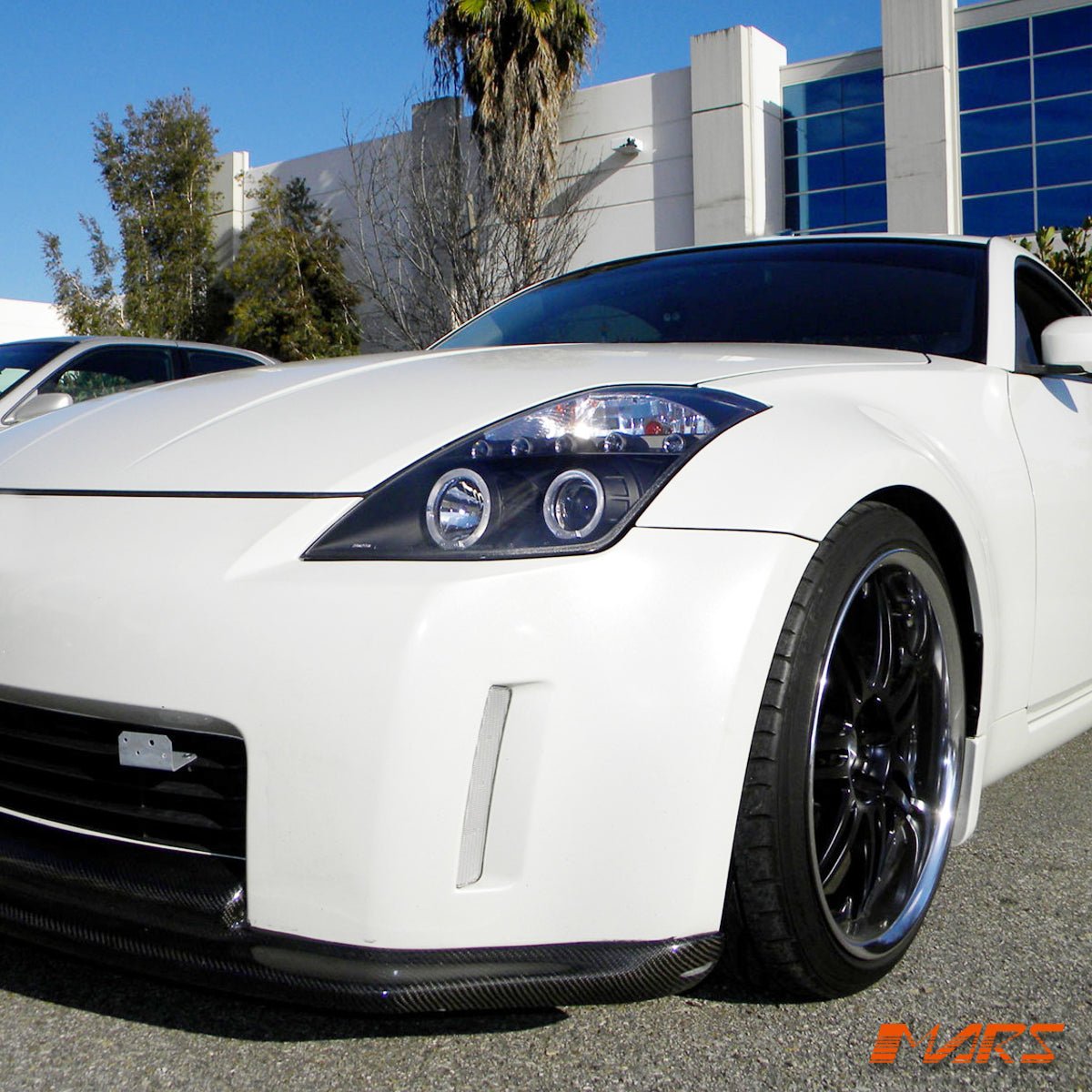 Black Angel Eyes Projector Head Lights for Nissan Z33 350Z 2003 - 2005 Series 1 - Mars Performance
