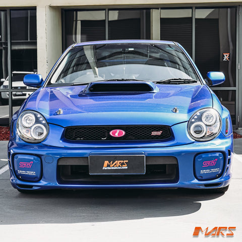 Black Angel Eyes Projector Head Lights for Subaru Impreza & WRX STI 2001 - 2003 - Mars Performance