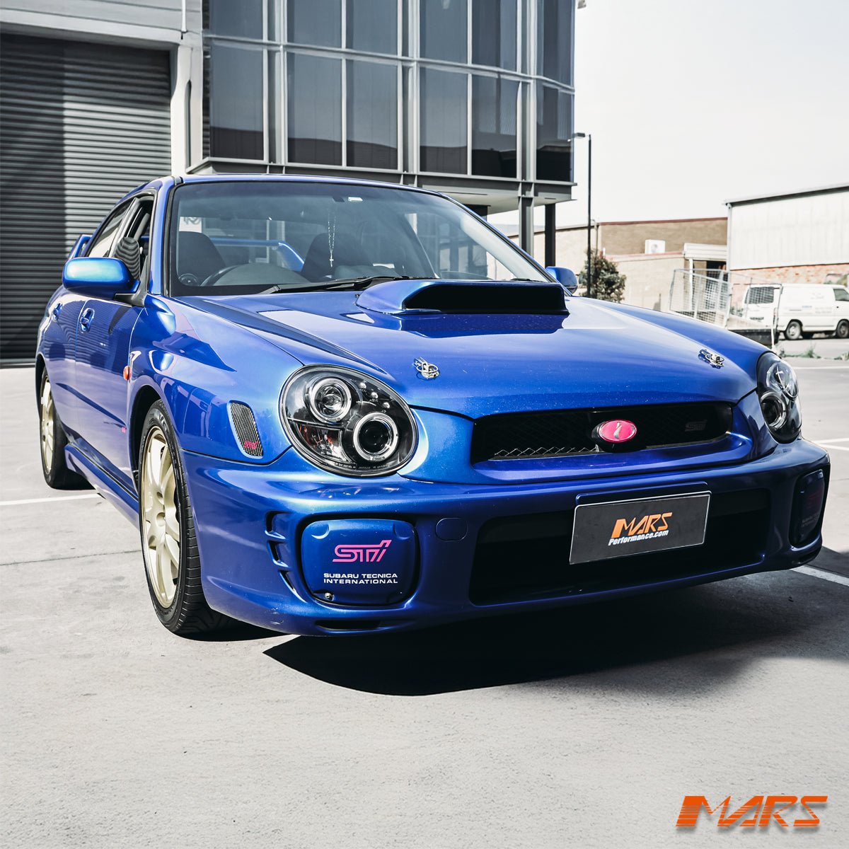 Black Angel Eyes Projector Head Lights for Subaru Impreza & WRX STI 2001 - 2003 - Mars Performance