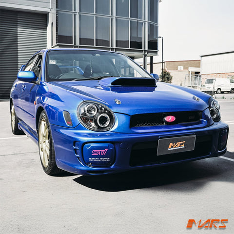 Black Angel Eyes Projector Head Lights for Subaru Impreza & WRX STI 2001 - 2003 - Mars Performance