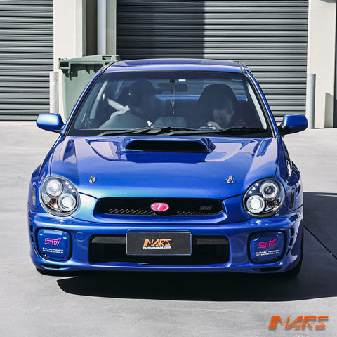 Black Angel Eyes Projector Head Lights for Subaru Impreza & WRX STI 2001 - 2003 - Mars Performance