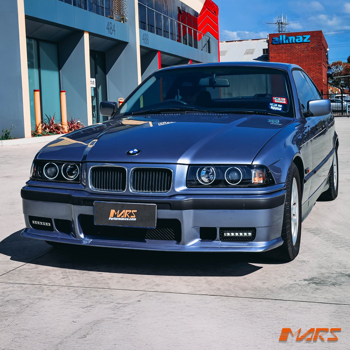 Black CCFL Angel Eyes Head Lights for BMW 3 - Series E36 2 Doors Coupe & Convertible 1992 - 1999 - Mars Performance