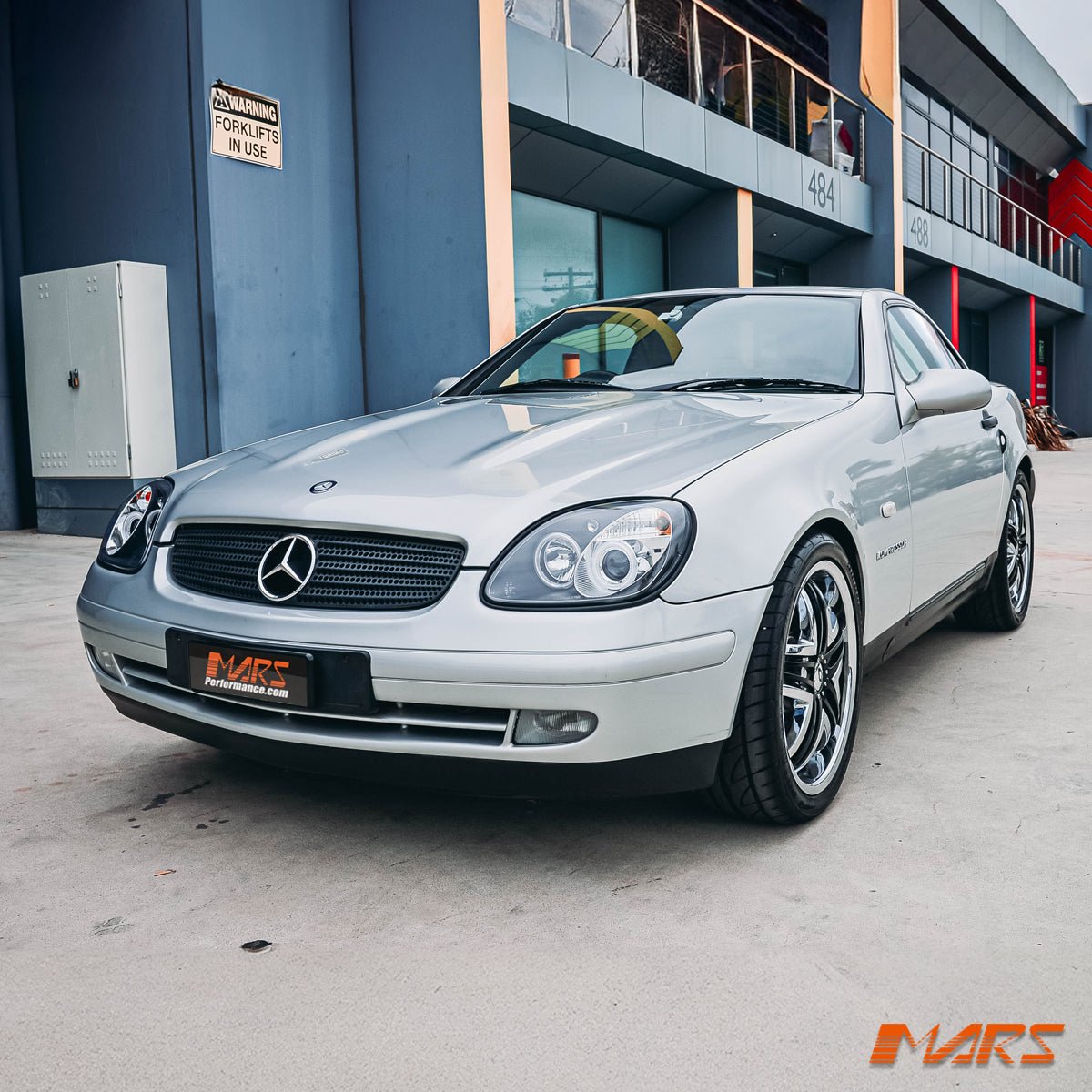 Black CCFL Angel Eyes Head Lights for Mercedes - Benz SLK R170 1997 - 2004 - Mars Performance