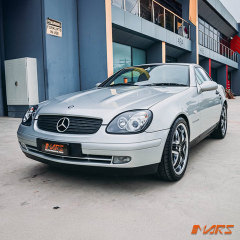 Black CCFL Angel Eyes Head Lights for Mercedes - Benz SLK R170 1997 - 2004 - Mars Performance