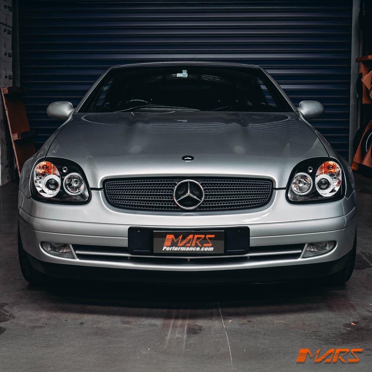 Black CCFL Angel Eyes Head Lights for Mercedes - Benz SLK R170 1997 - 2004 - Mars Performance