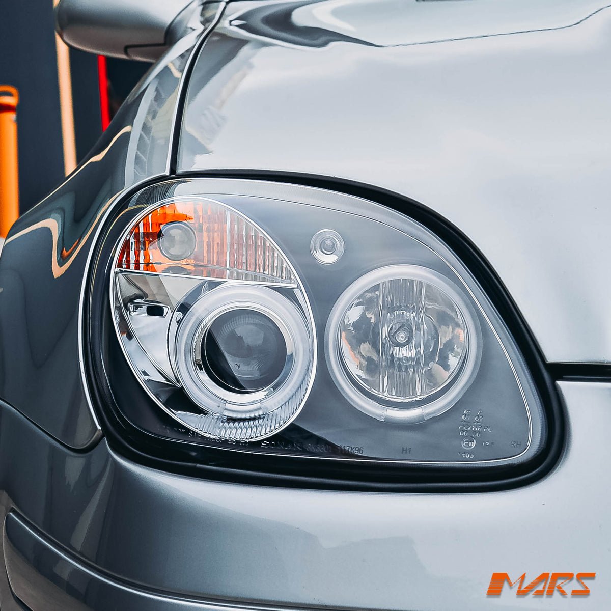 Black CCFL Angel Eyes Head Lights for Mercedes - Benz SLK R170 1997 - 2004 - Mars Performance