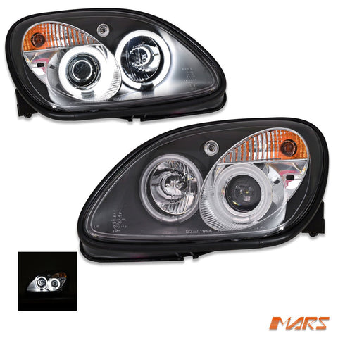 Black CCFL Angel Eyes Head Lights for Mercedes - Benz SLK R170 1997 - 2004 - Mars Performance