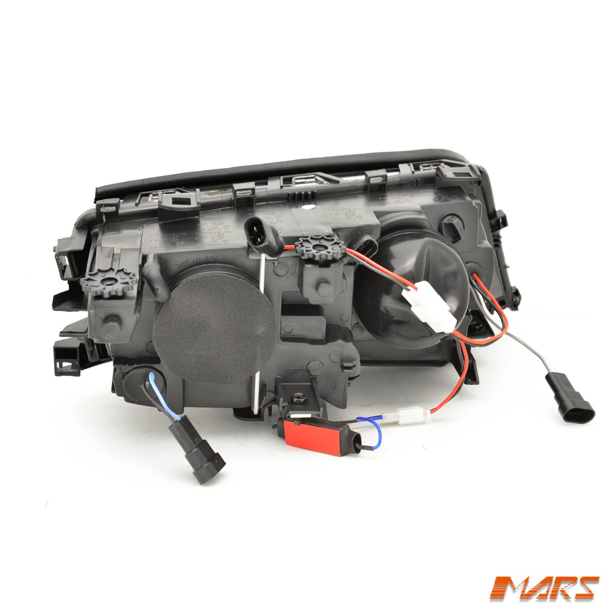 Black CCFL Angel - Eyes Projector Head Lights for BMW 3 - Series E46 Sedan & Wagon LCI Facelift 2002 - 2004 - Mars Performance