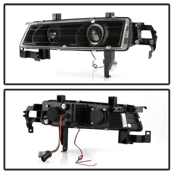 Black CCFL Angel - Eyes Projector Head Lights for Honda Prelude 1992 - 1996 - Mars Performance