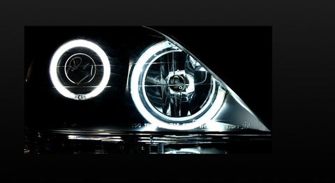 Black CCFL Angel Eyes Projector Head Lights for Lexus RX300 XU10 1999 - 2003 - Mars Performance