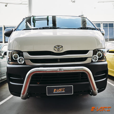 Black CCFL Angel Eyes Projector Head Lights for Toyota Hiace VAN 2005 - 2010 - Mars Performance