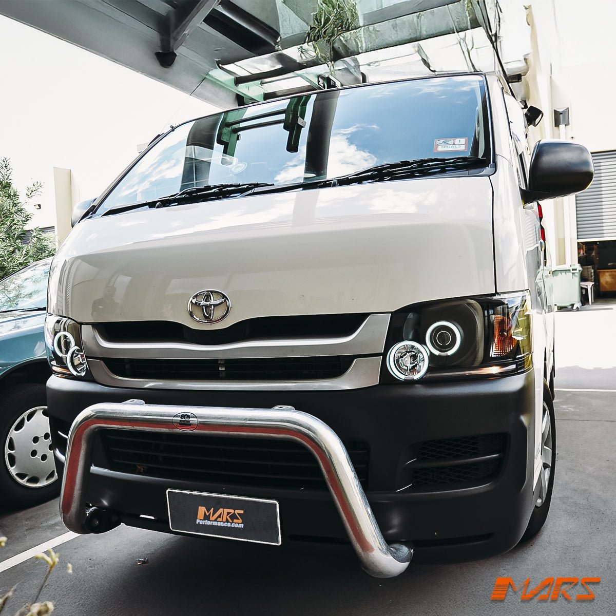 Black CCFL Angel Eyes Projector Head Lights for Toyota Hiace VAN 2005 - 2010 - Mars Performance